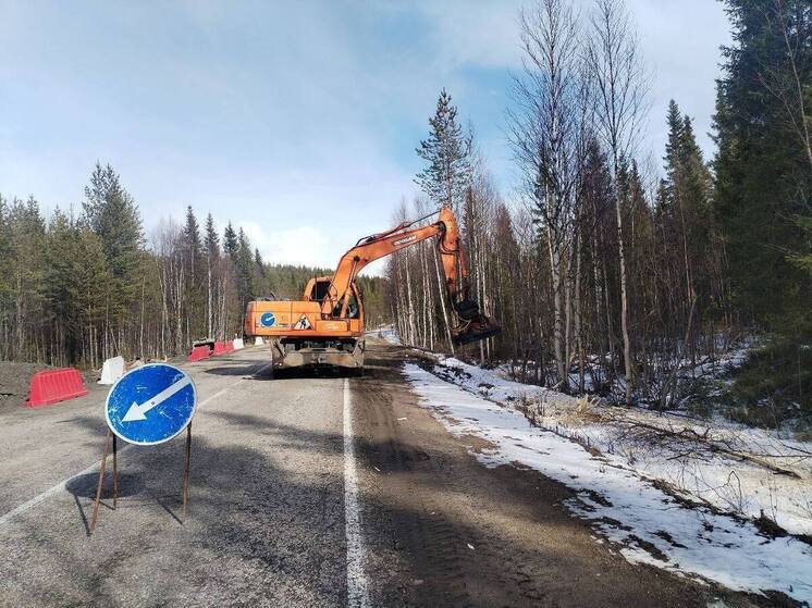 На подъезде №1 автодороги Кола – Мурмаши установят новые тротуары