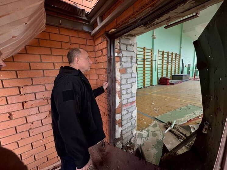 В Курской области показали фото школы в Песчаном после удара БПЛА