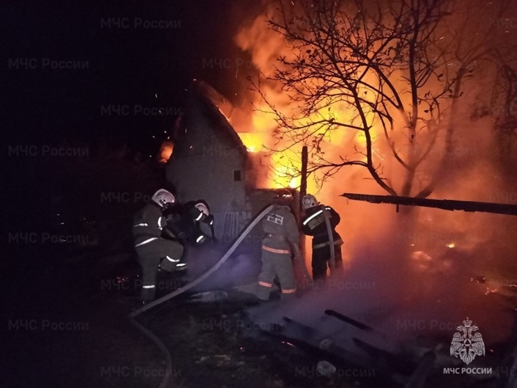В Екатеринбурге дотла сгорели дом и надворные постройки в СНТ