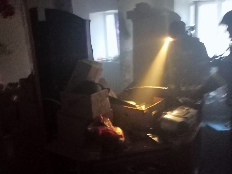 В Кандалакше произошел пожар в жилой квартире