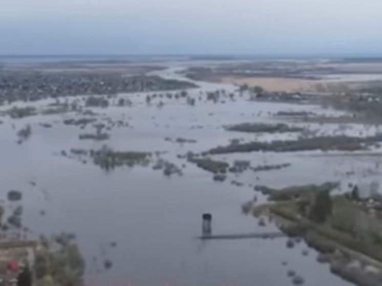 Уровень воды в реке в черте города Ишим поднялся на полметра за сутки