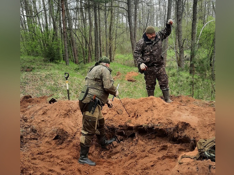 В Парфинском районе нашли останки медсестры, погибшей в боях за Новгород