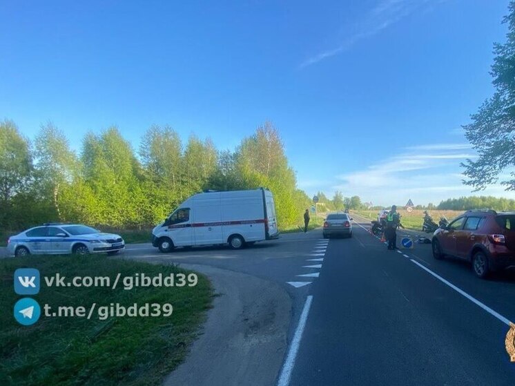 В Зеленоградске водитель авто сбил мотоциклиста