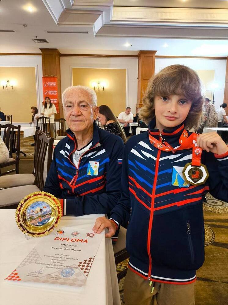 Юный спортсмен из Севастополя стал чемпионом Европы по шашкам