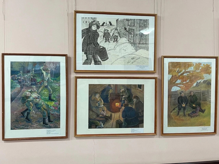 В серпуховской художественной школе проходит выставка ко Дню Победы