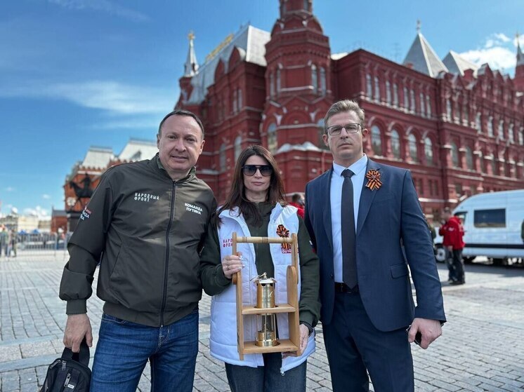В Марий Эл прибыл Вечный огонь из московского Александровского сада