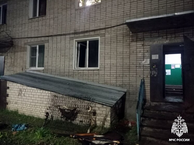 Мужчина пострадал на пожаре в Вытегре