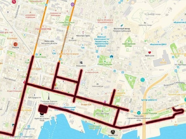 Движение авто ограничат в центре города из-за репетиции Парада Победы во Владивостоке