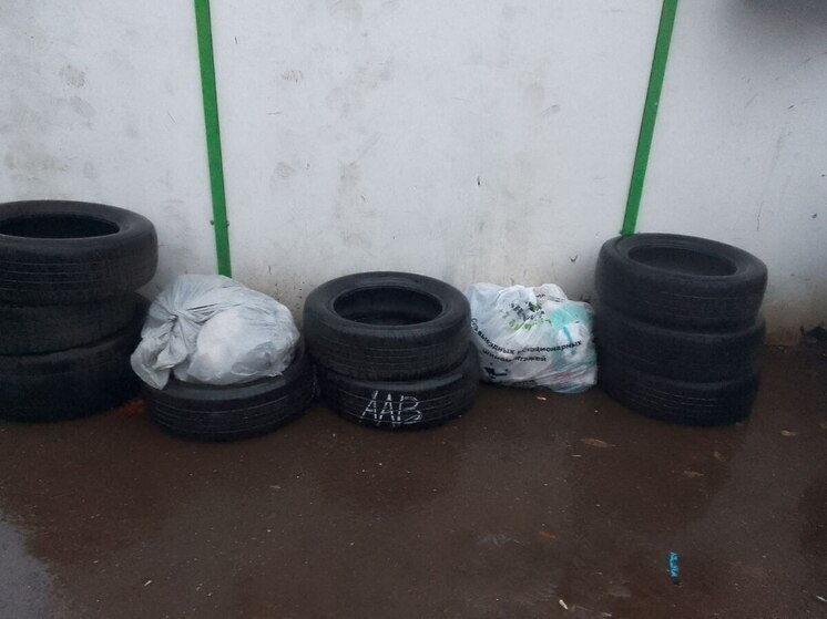В Петербурге утилизировали 14,7 тонны автомобильных покрышек за неделю