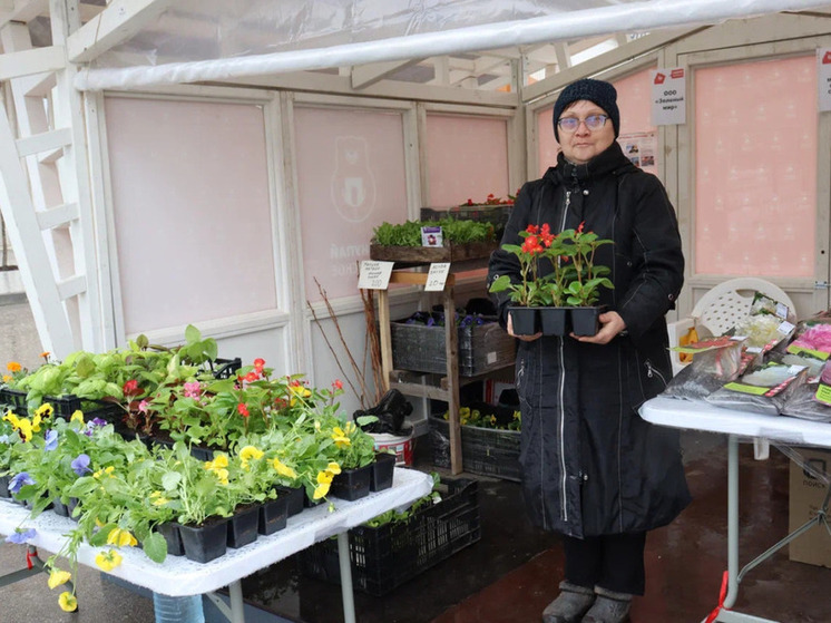 В Перми проходит весенняя ярмарка продовольствия и саженцев