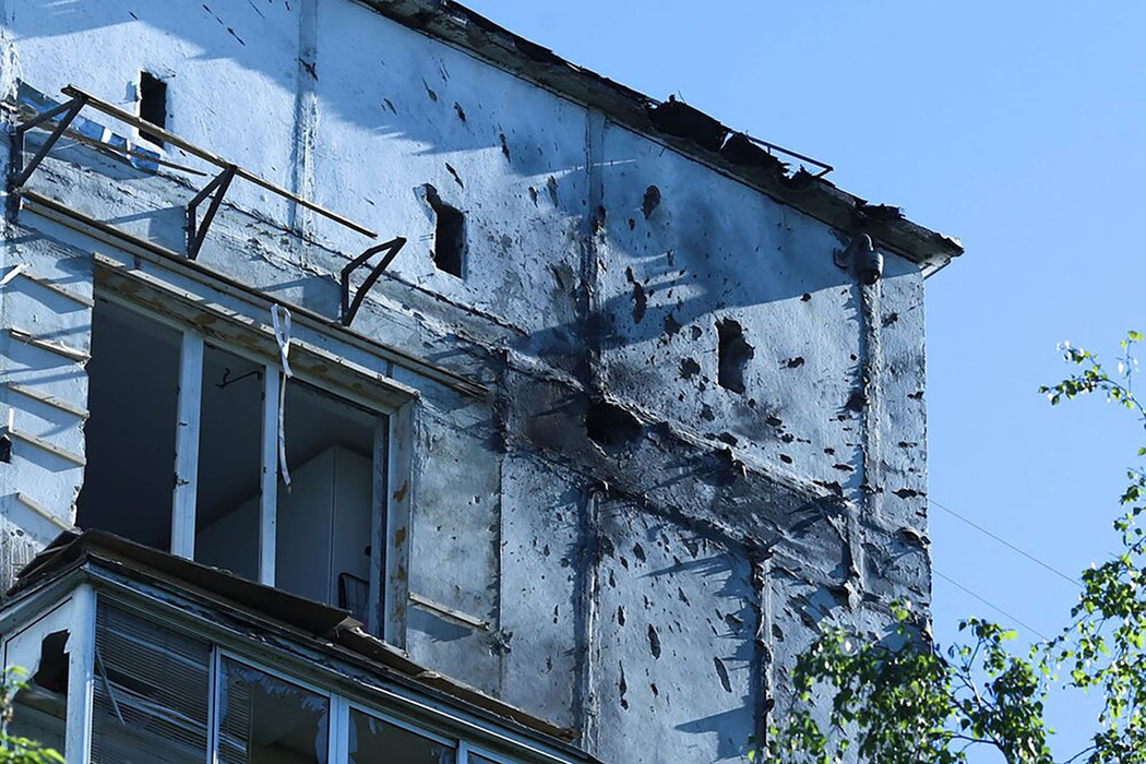 Последствия падения обмломков БПЛА на Каширском шоссе: фоторепортаж с места