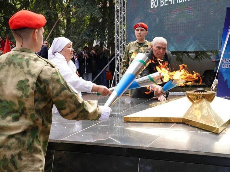 В селе Чекмагуш в Башкирии зажегся Вечный огонь