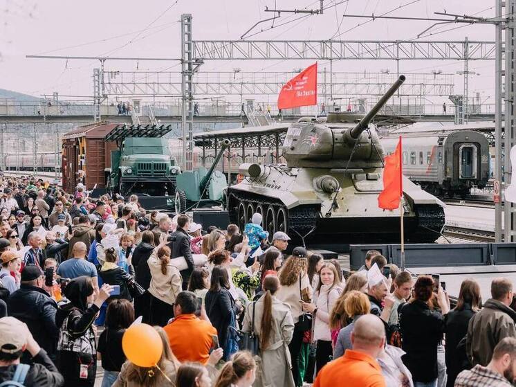Прибытие ретропоезда «Победа» в Читу можно будет увидеть в прямом эфире