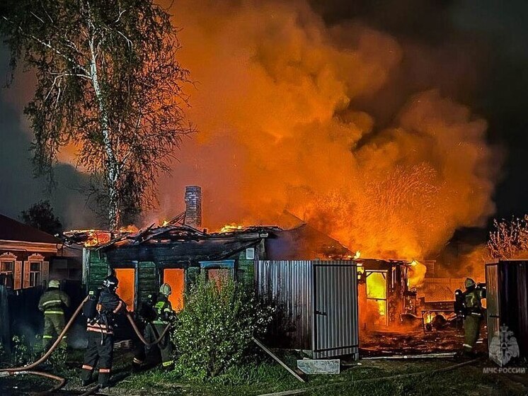 Пожар в заброшенном доме в Омске унёс жизнь человека