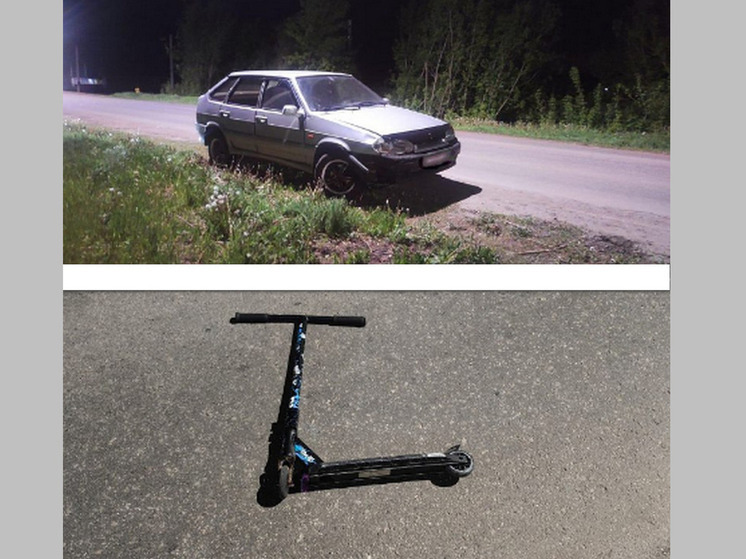 Под Воронежем 13-летний самокатчик попал под колеса хэтчбека