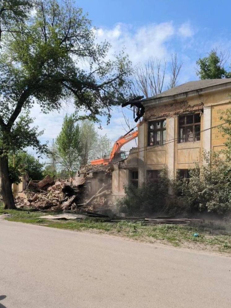 В Самаре завершили снос здания бывшего детского сада на Белогородской улице