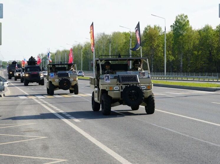 Брянские росгвардейцы присоединились к патриотическому автопробегу