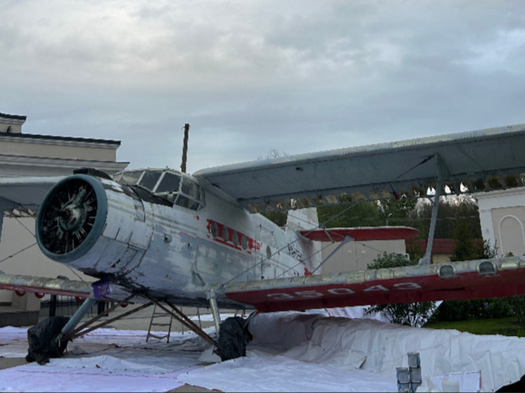 Самолёт Ан-2 установили на территории Рязанской ВДНХ к 80-летию победы