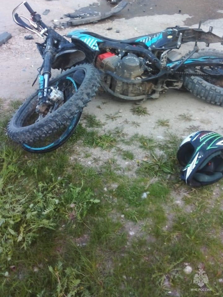 Под Козельском в ДТП пострадал мотоциклист