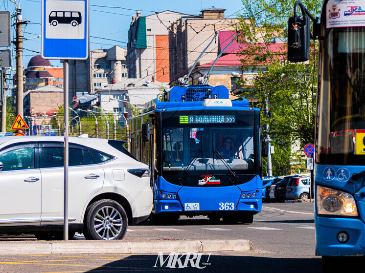 Троллейбусы и автобусы изменят маршруты в Чите 9 мая