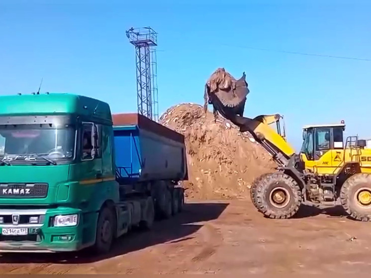 Загрязненный песок с хутора Воскресенский вывезут на мусорный полигон в Новороссийске