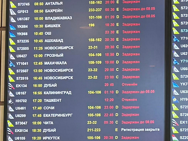 Коллапс в московских аэропортах продолжается