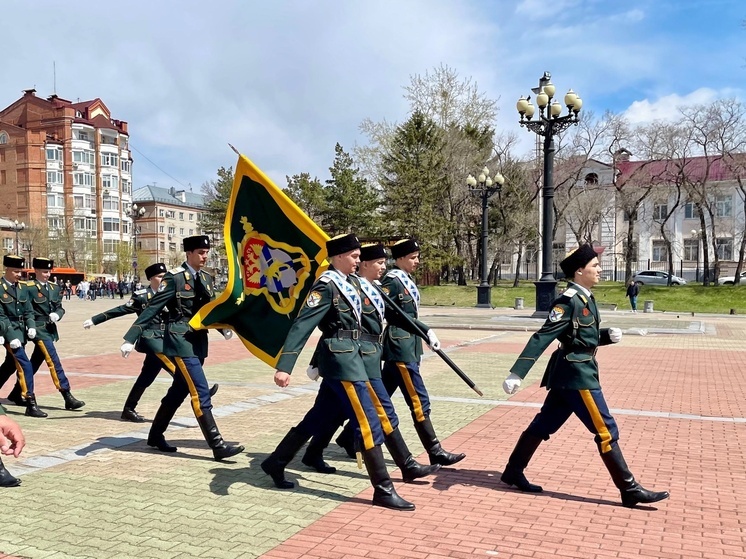 В главной соборе Хабаровского края казаки помолились перед Парадом Победы
