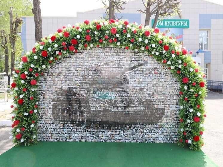 В Яльчиках появилась фотозона в виде танка Т-34