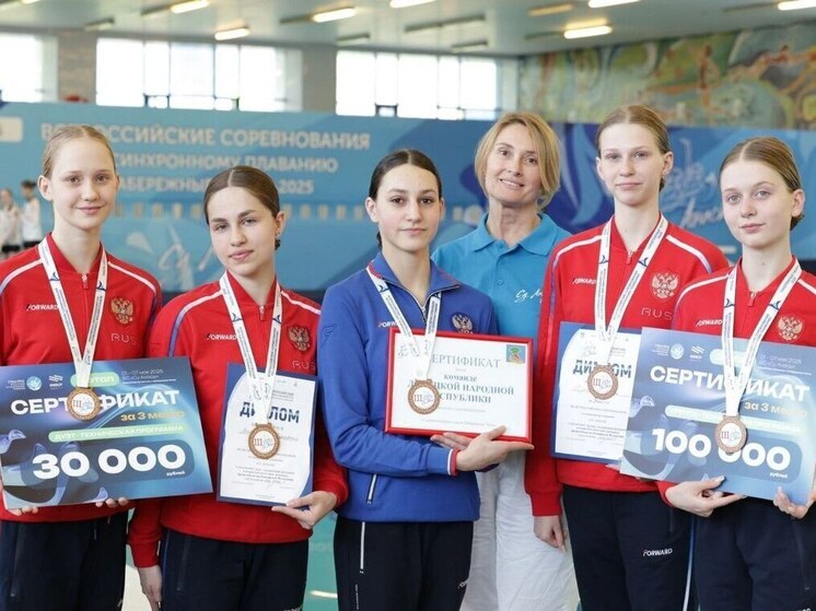 Спортсменки из ДНР представили Республику на Всероссийских соревнованиях по синхронному плаванию