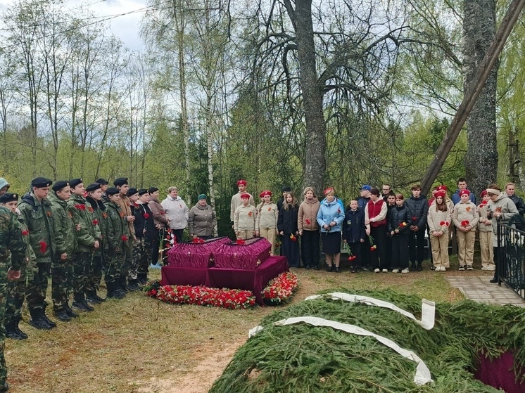 В Тверской области перезахоронили останки воинов Красной Армии
