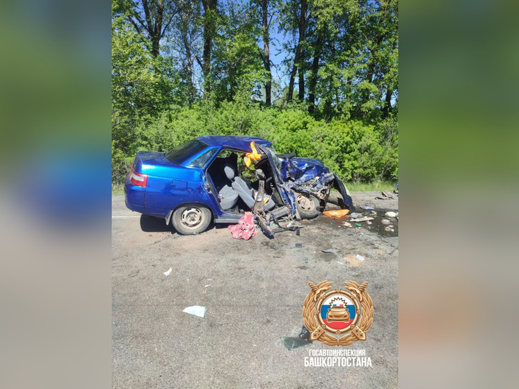 Двое взрослых и ребенок пострадали в аварии в Башкирии