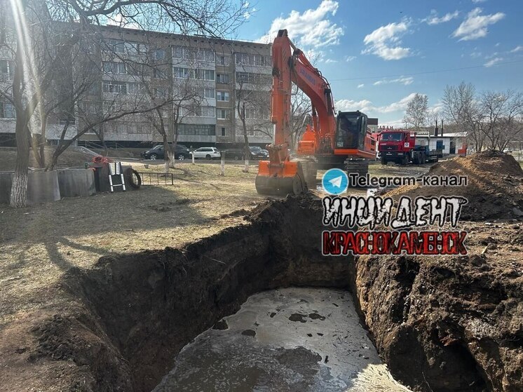 Авария оставила три микрорайона Краснокаменска без холодной воды
