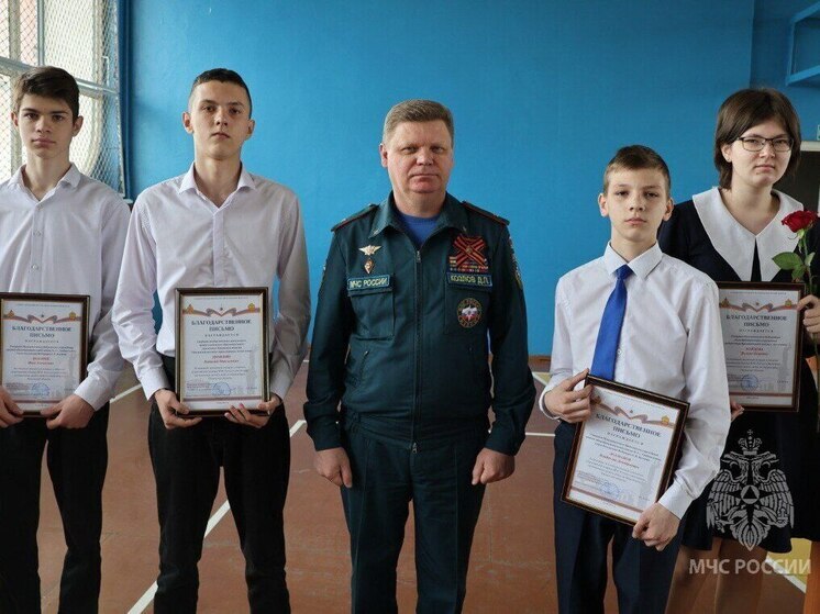 Пензенские школьники помогли потушить пожар в селе Ухтинка