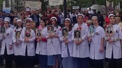 Медицинский Бессмертный полк в Кисловодске прошел по маршруту 1941 года