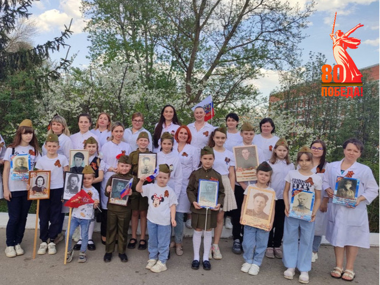 Медики пензенской детской поликлиники провели акцию «Бессмертный полк»