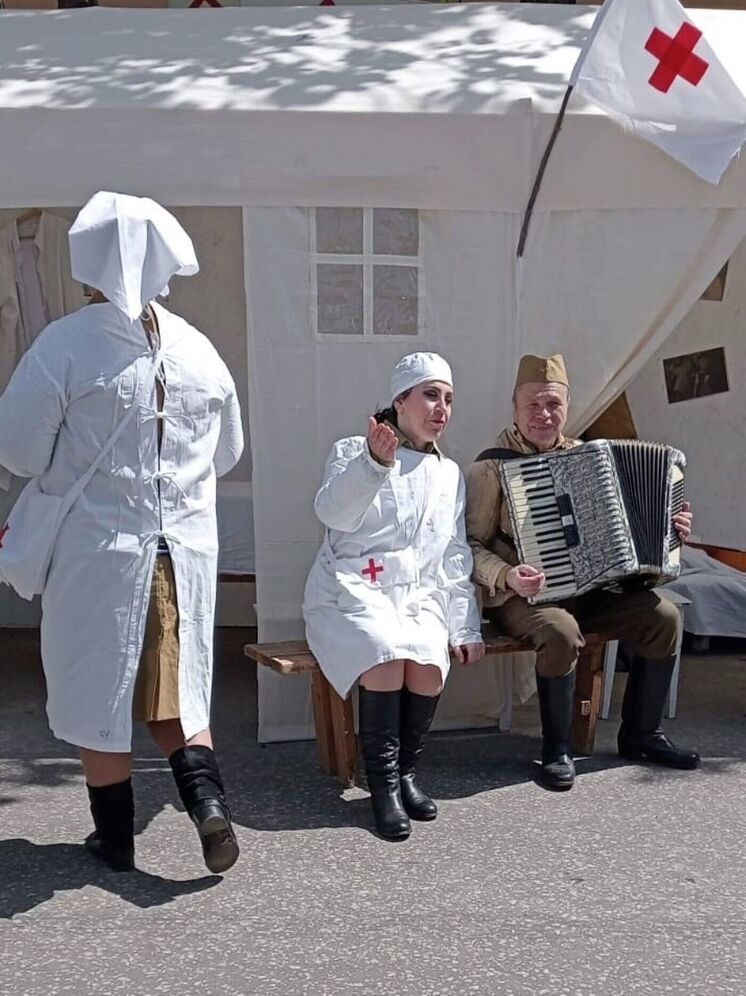 Калужанам показали быт людей на Великой Отечественной войне