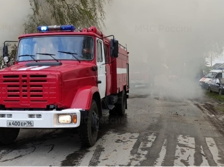 В свердловском селе сгорели надворные постройки и легковой автомобиль
