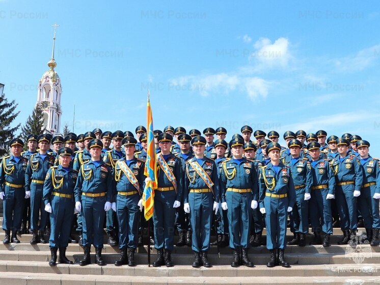 Спасатели Тамбовщины в строю на Юбилейном Параде Великой Победы