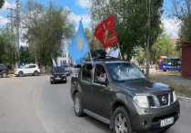 В Астрахани прошёл автопробег, посвящённый 80-летию Победы в Великой Отечественной войне