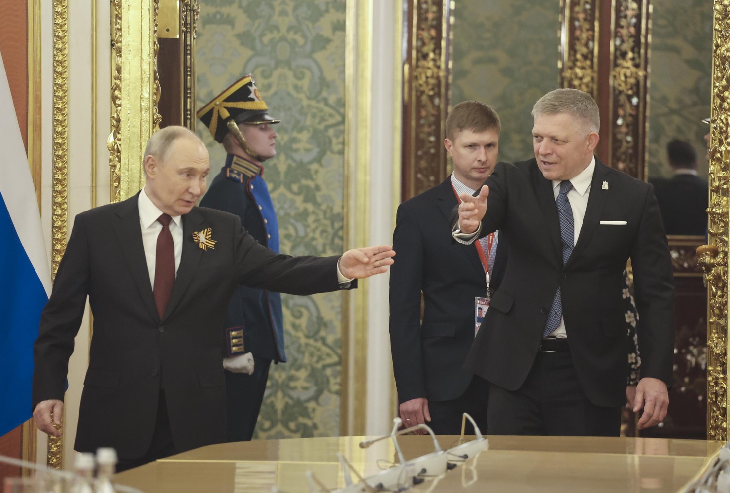 Путин провел переговоры с Фицо в Кремле: фоторепортаж 