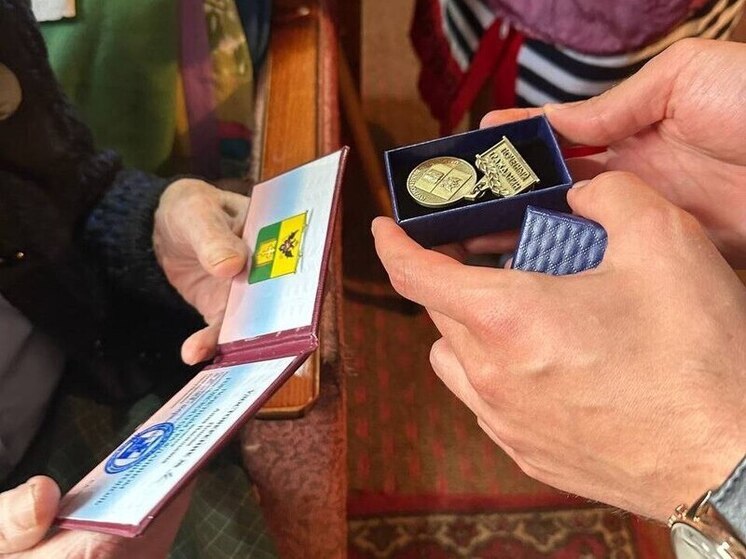 В Мелитополе ветерану Великой Отечественной войны вручили почётную награду