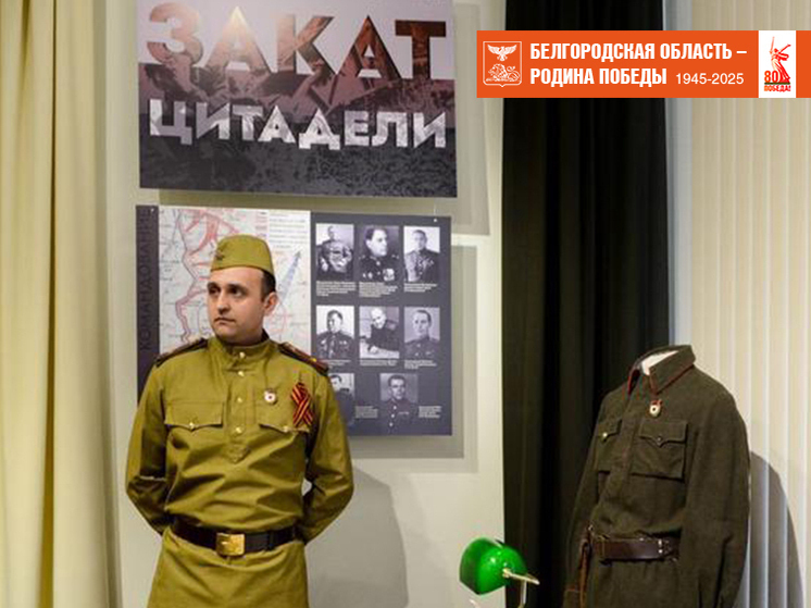 Экспозиция находится работает в музее народной культуры
В Белгородском государственном музее народной культуры открыли выставку «Закат Цитадели», посвященную 80-летию Победы в Великой Отечественной войне
