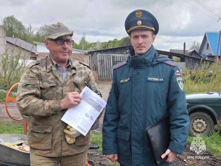 Профилактический рейд МЧС прошел в Пушкинских Горах