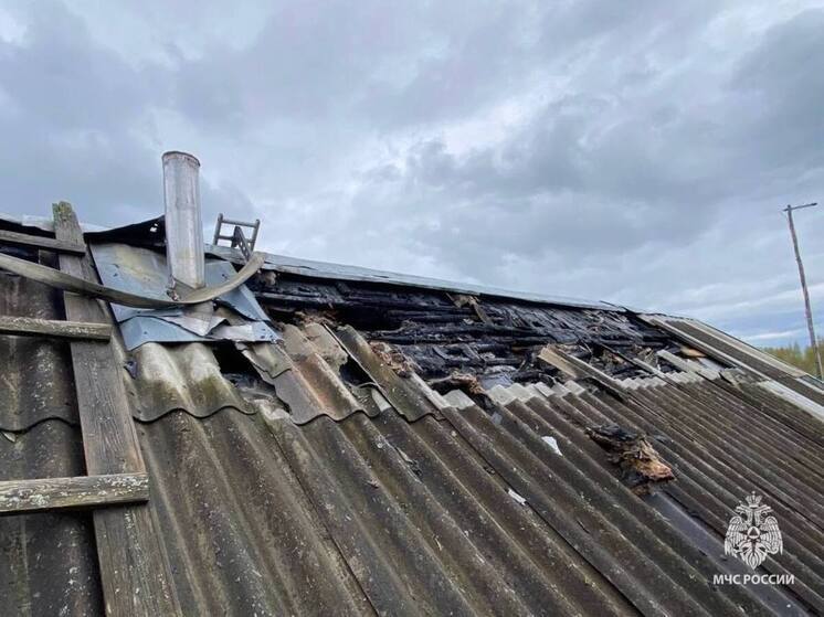 Короткое замыкание стало причиной пожара в частном доме в Валдайском округе