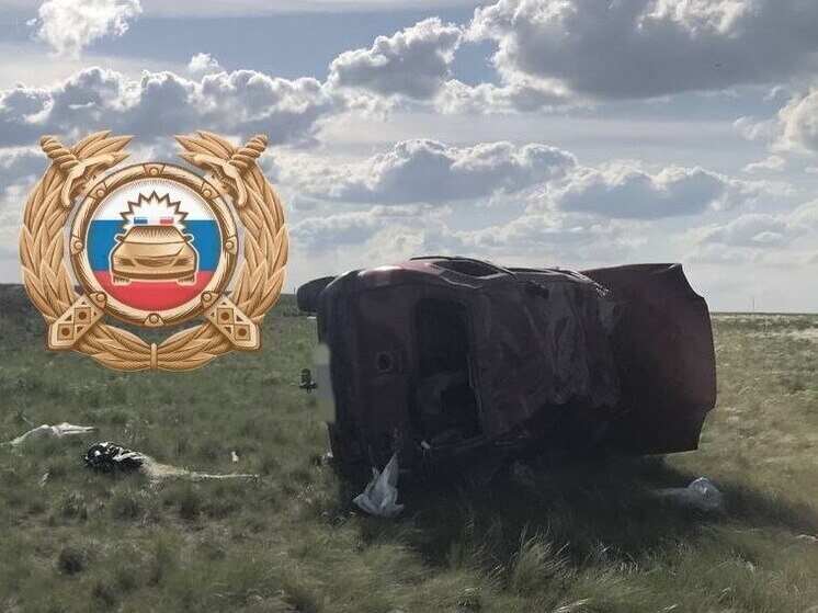 В Новоузенском районе перевернулся внедорожник