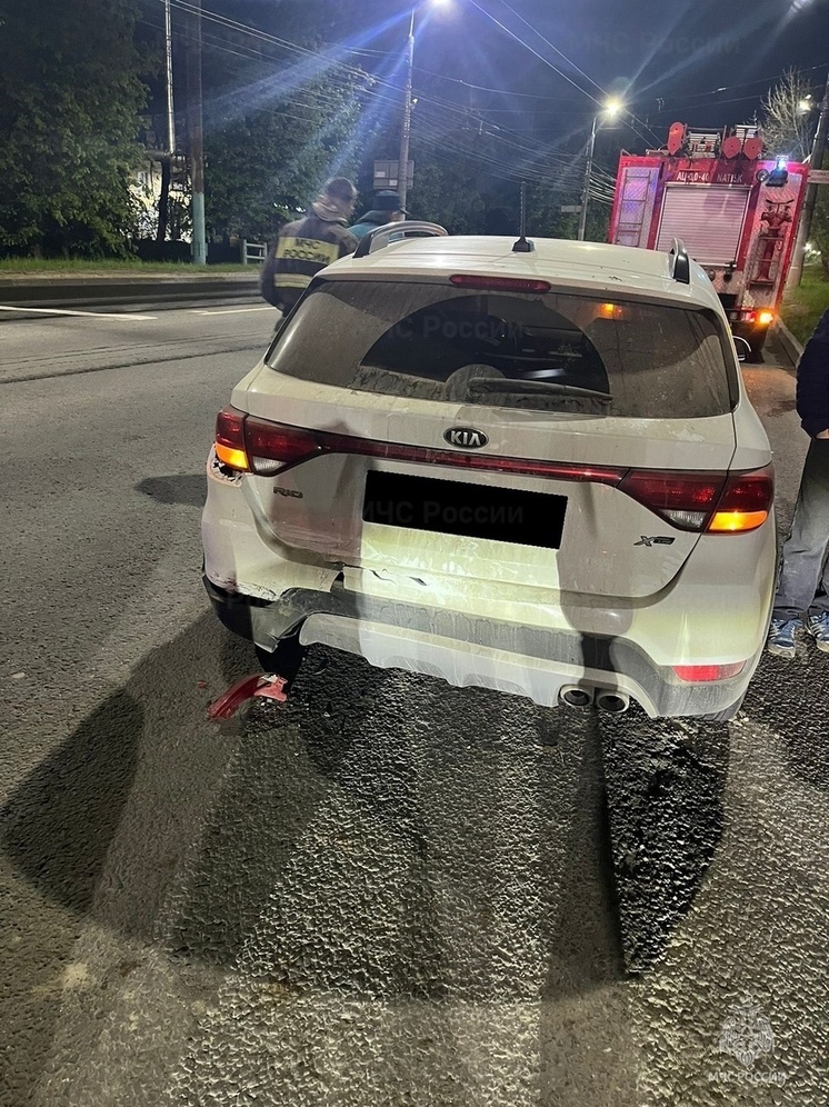 В центре Калуги столкнулись Kia и Opel