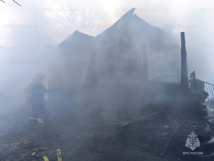  В Суздальском районе утром сгорел жилой дом