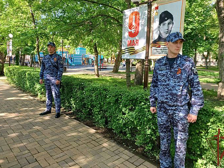 На Северном Кавказе росгвардейцы приняли участие в обеспечении общественной безопасности в День Победы