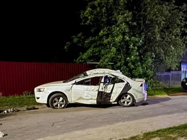 Под Рязанью пьяный водитель Mitsubishi врезался в дерево, пассажир погиб