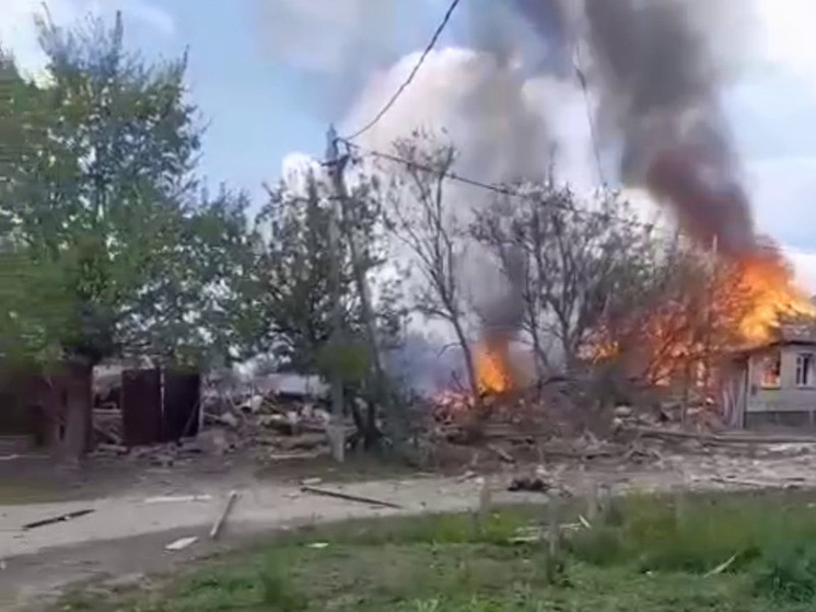 При атаке БПЛА на поселок Глушково повреждены дома